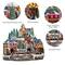 Moments in Time 14.8" Animated Tiered Village Town Centerpiece Décor